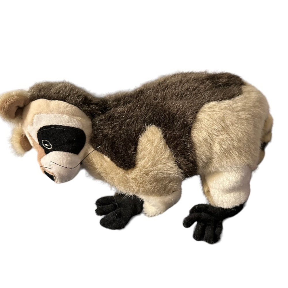 Vintage Childcraft Education Corp Hand Plush Puppet 11” Ferret Raccoon Lemur
